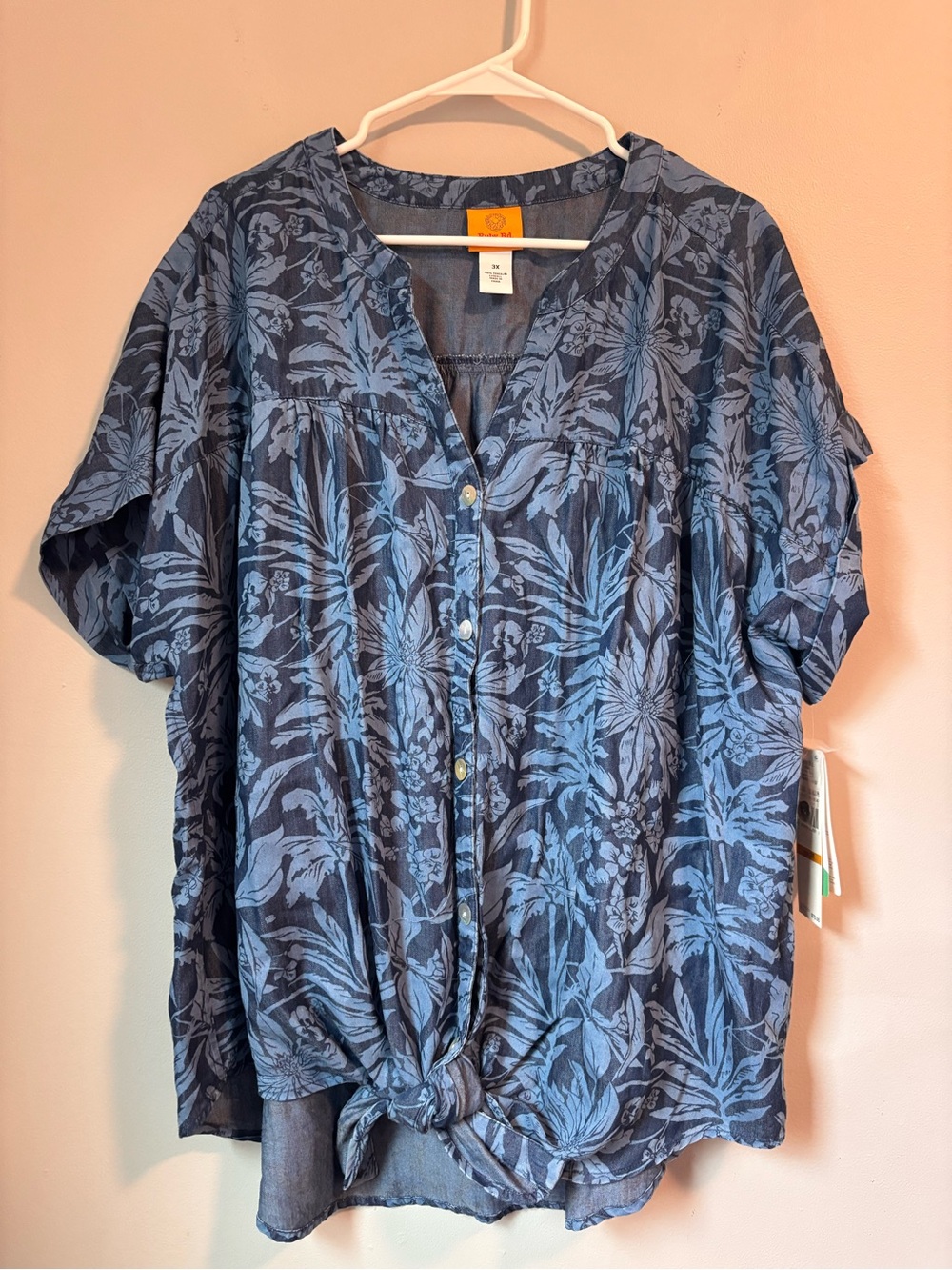 Ruby Rd Floral Tie Waist Blouse